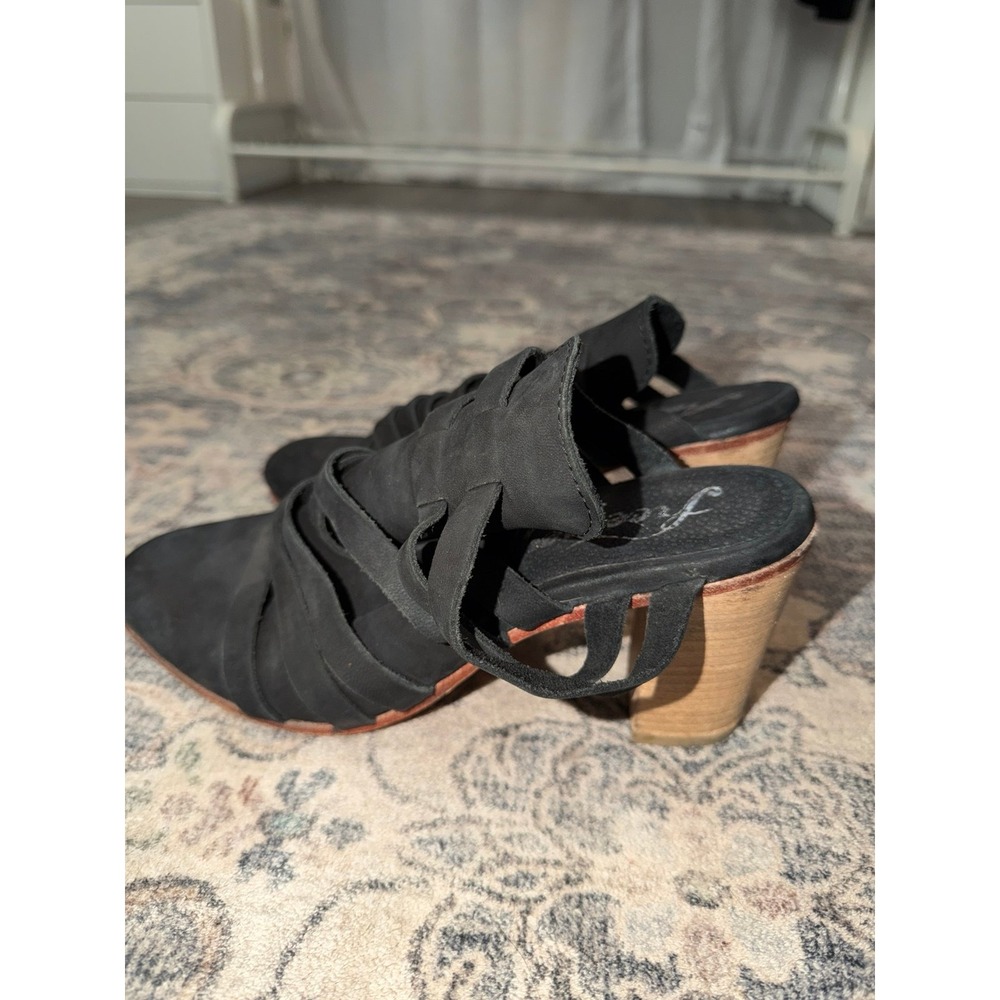 Free People Byron Black Mule Heel